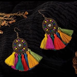 Boho tassel earrings